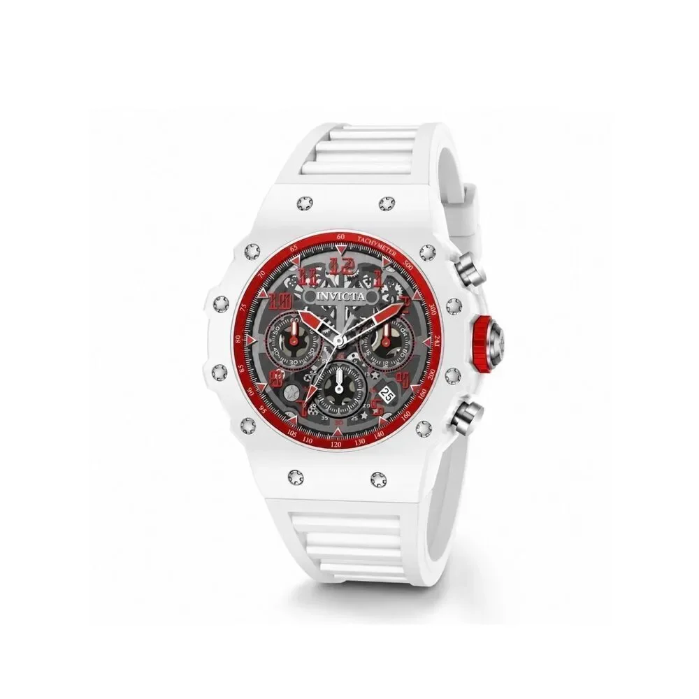 Invicta White and Red Sport Chronograph Men's Watch 69660